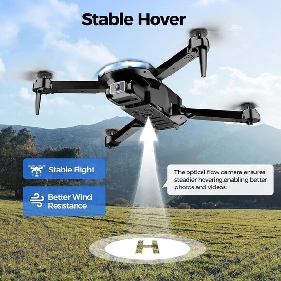 Velcase JY017 1080P FPV Foldable Drone Camera - Beginner Friendly Camera 1080P - Picture 2 of 7